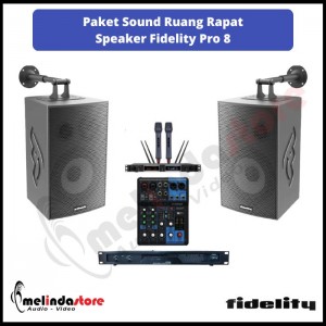 Paket Sound System Ruang Rapat Speaker Fidelity Cafe Pro 8 | 2 Speaker
